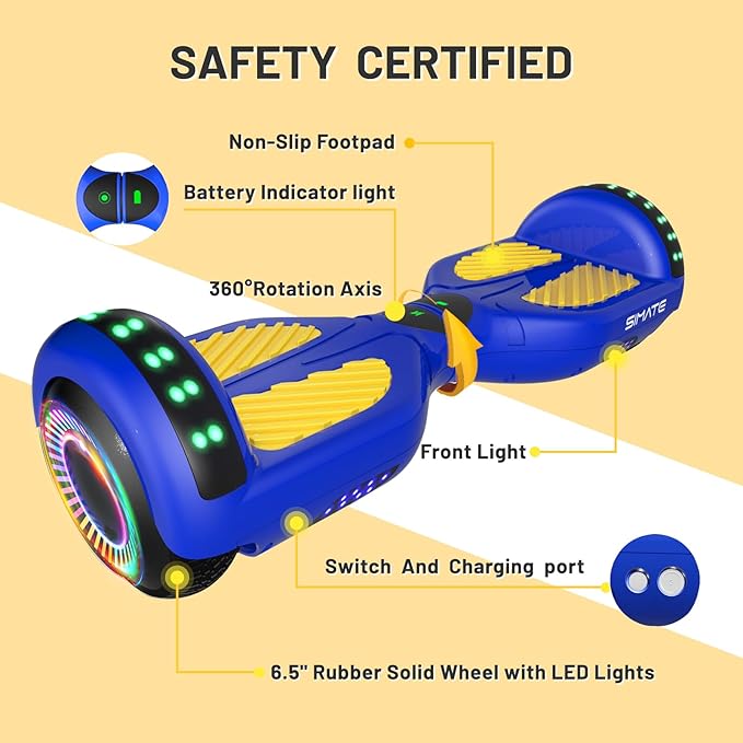 Scooter, Bluetooth & Corlorful LED Lights, Gifts for Kids & Adults & Girls & Boys, for All Ages