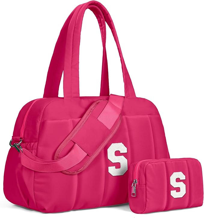 Dance Bag, Kid Weekender Bags，Tween Girls Trendy Stuff-Girl Overnight Bag with Wet Pocket，Lightweight Travel Tote Personalized Cheer Bags with Makeup Pouch