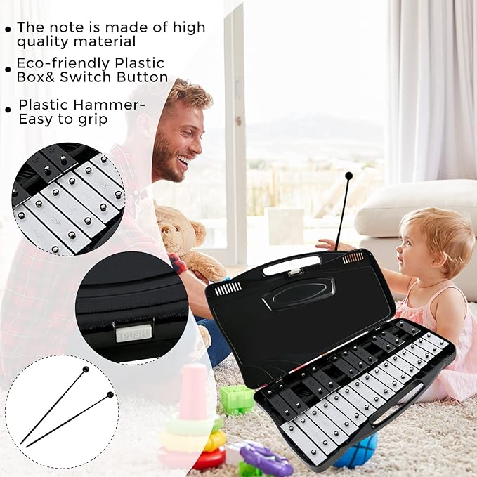 EASTROCK Glockenspiel Xylophone for Kids, Professional Music Teaching, Gifts