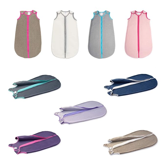 baby deedee Sleep nest Fleece Baby Sleeping Bag, Purple Rain, Medium (6-18 Months)