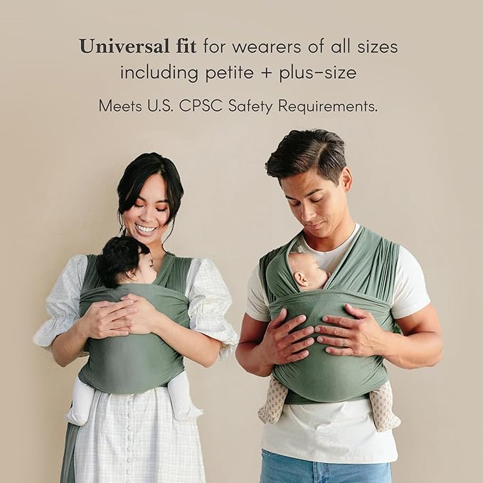Solly Baby Wrap, Buttery-Soft Baby Carrier Newborn to Toddler 8-25 Lbs., Lightweight & Hands-Free Infant Wrap, Breathable Summer Carrier, Baby Wearing & Postpartum Essential, New Mom Gift, Coastal