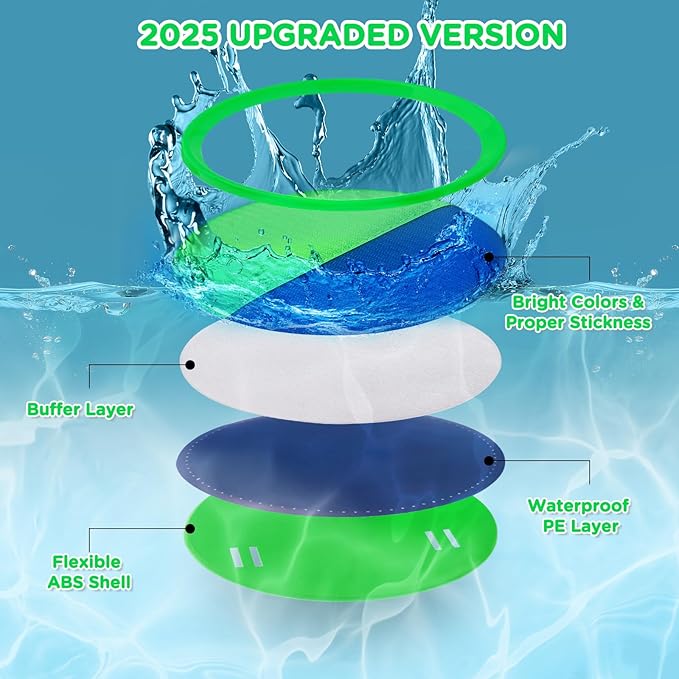 Ayeboovi Toss and Catch Ball Set Outdoor Yard Beach Pool Toys Games for Kids Family Sports 8 Paddles 4 Balls for Toddlers Boys Girls Ages 3-12 Boys Girls Birthday Gift