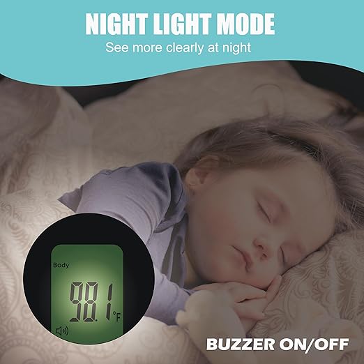 Amplim Medical Grade Forehead Thermometer for Adults, Kids, Baby, Non-Contact Digital Infrared Thermometer, Instant Read, Accurate & Fast Fever Detection, for Home, Clinic, Office Use