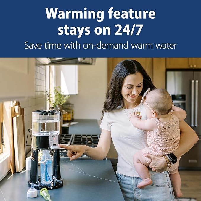 Dr. Brown's Insta-Prep Warm Water Dispenser with Baby Formula Mixing Pitcher, 32oz Olive