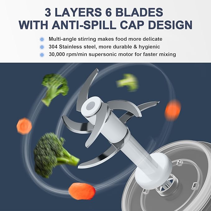 Baby Food Maker, 10-in-1 Baby Food Processor Set with 2 Glass Bowls (600ml+300ml), Baby Food Blender for Baby Puree, Fruit, Meat, Vegatable, Baby Food Storage Containers, Baby Essentials