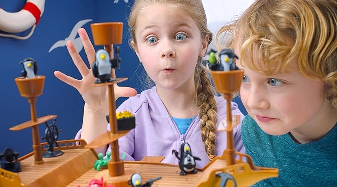 Don’t Rock the Boat Board Game - Kids Games, Family Games for Kids and Adults, Board Games for Family Night, Multi-Player Board Games, Builds Hand & Eye Coordination, Balancing Toy, Ages 5+