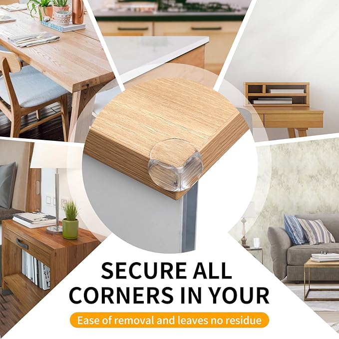 40 Pack Corner Protector Baby, Spherical Shapes Baby Proof Corners and Edges, Clear Table Corner Covers Baby, Baby Corner Protector Guards, Corner Guards for Table Edges & Sharp Corners