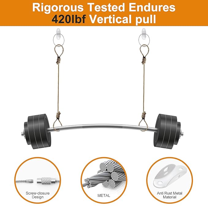 Furniture Anchors (16 Pack) for Baby Proofing, Anti Tip Furniture Anchor Securing 420lbs Tension Earthquake Resistant Metal Furniture Wall Anchor Prevent Baby Pet from Falling Furniture