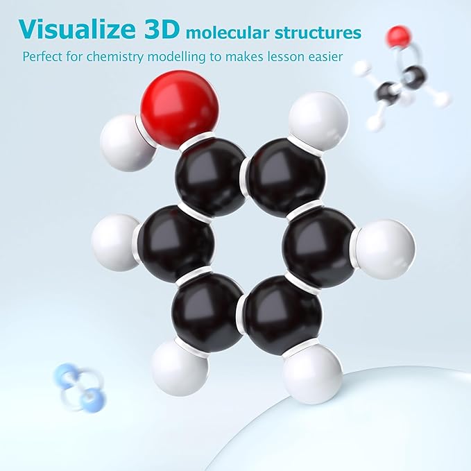 Molecular Model Kit, 240 Pcs Organic Molecular Chemistry Set, Atom Element Model Kit for Lessons in Chemistry, Molecular Structures Building kit, Ochem Science Gift for Teachers and Students