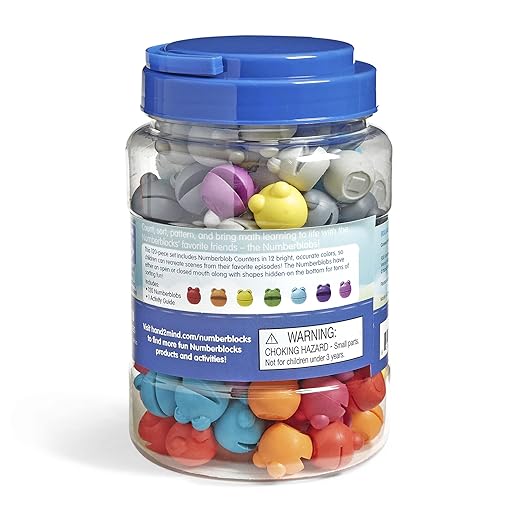 hand2mind Numberblocks Numberblob Counting Set, Math Counters, Counting Toys, Educational Math Manipulatives, Numbers for Toddlers, Preschool Learning Toys, Easter Basket Stuffers for Kids