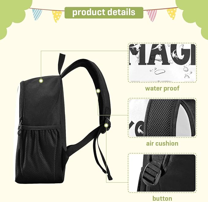Toddler Mini Backpack - Waterproof, Cute, Kindergarten/Pre-School Size 11 Inch
