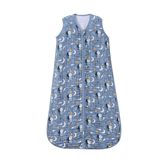 Baby Sleep Sack 6-12 Months Wearable Blanket for Babies 100% Organic Cotton 2-Way Zipper YKK 0.5 TOG Toddler Sleeping Sacks Bears