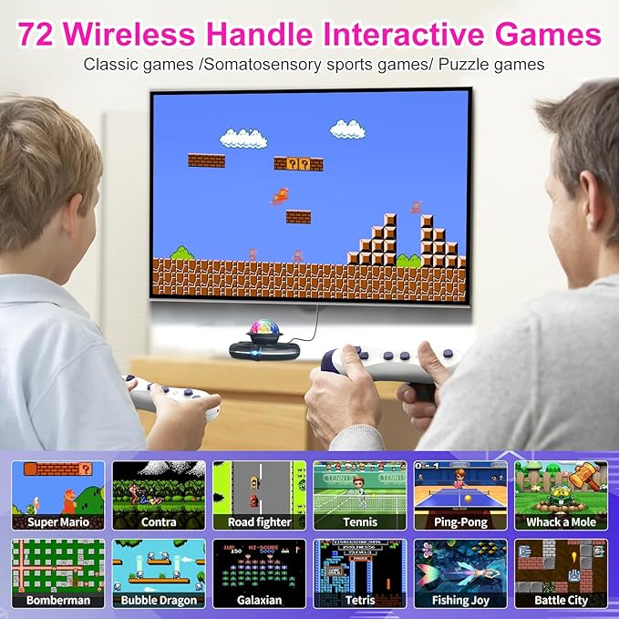 FWFX Dance Mat for Kids & Adults, Wireless Electronic Music Dancing Game for TV, 2-Player Video Game, Active Indoor Games for Family Parties & Basement Fun - Birthday for Boys, Girls