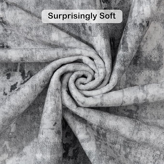 Entryway Rug 2x3 Grey Rug, Washable Abstract Small Rugs Non-Slip Low Pile Throw Rugs for Kitchen Floor, Front Door, Bedroom Bedside