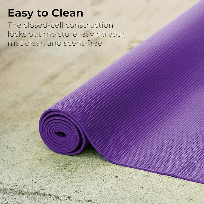 Hello Fit 10-Pack Yoga Mat, 68" x 24" Non Slip Exercise Mat, 4mm Thick Gym Mat for Fitness and Stretching, Bulk Non Toxic Yoga Mats for Schools and Studios