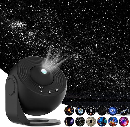 Galaxy Projector for Bedroom,Star Projector,HD Image Large Projection for Bedroom Night Light,Planetarium Projector Galaxy Night Light Projector for Kids Include 4K Replaceable 13 Galaxy Discs