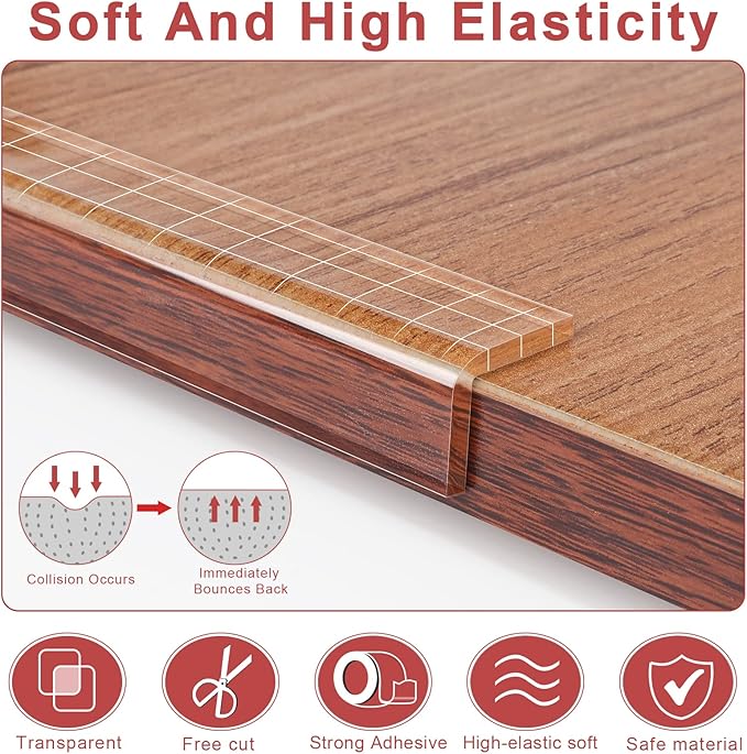 Corner Protectors Baby Proofing,Clear Corner Protector,Soft Edge Protector 32.8ft(10M) Corner Guards Furniture Corner&Edge Safety Bumpers with Upgraded Strong Adhesive for Furniture&Sharp Corners