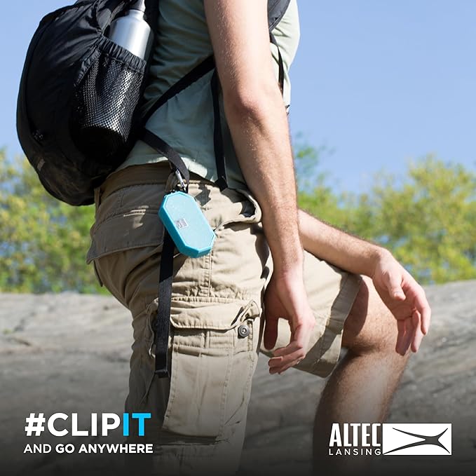 Altec Lansing Mini H2O - Waterproof Bluetooth Speaker, IP67 Certified & Floats in Water, Compact & Portable Speaker for Hiking, Camping, Pool, and Beach