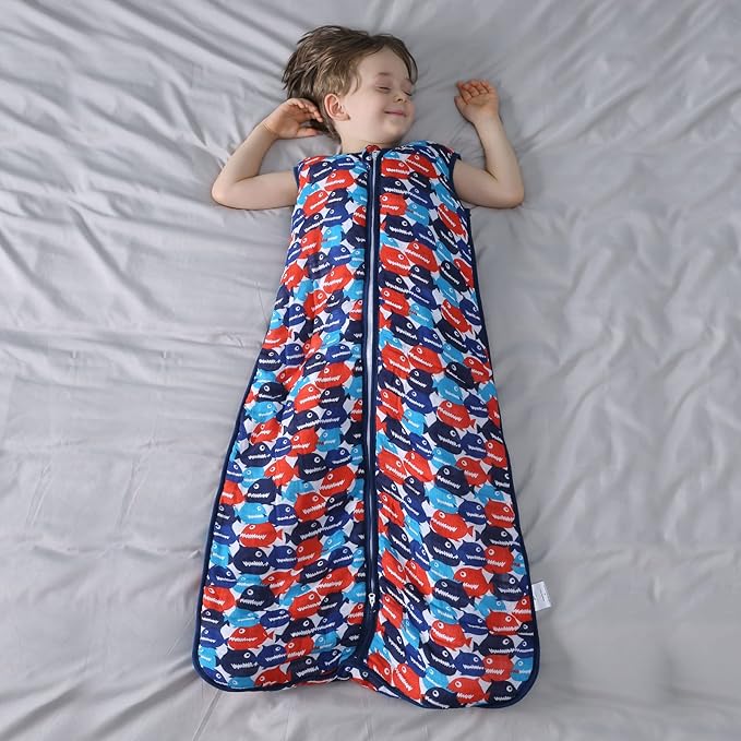 Toddler Sleep Sack, 70% Rayon from Bamboo and 30% Cotton Baby Wearable Blanket Winter 2.5 TOG Sleeping Sack Soft Warm (2-4T)