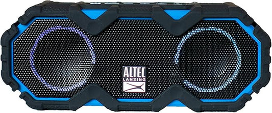 Altec Lansing LifeJacket Mini - Waterproof Bluetooth Speaker with Lights, Portable Wireless Speaker for Pool, Beach, Hiking, Sports, Camping, 16 Hour Playtime, Floats in Water