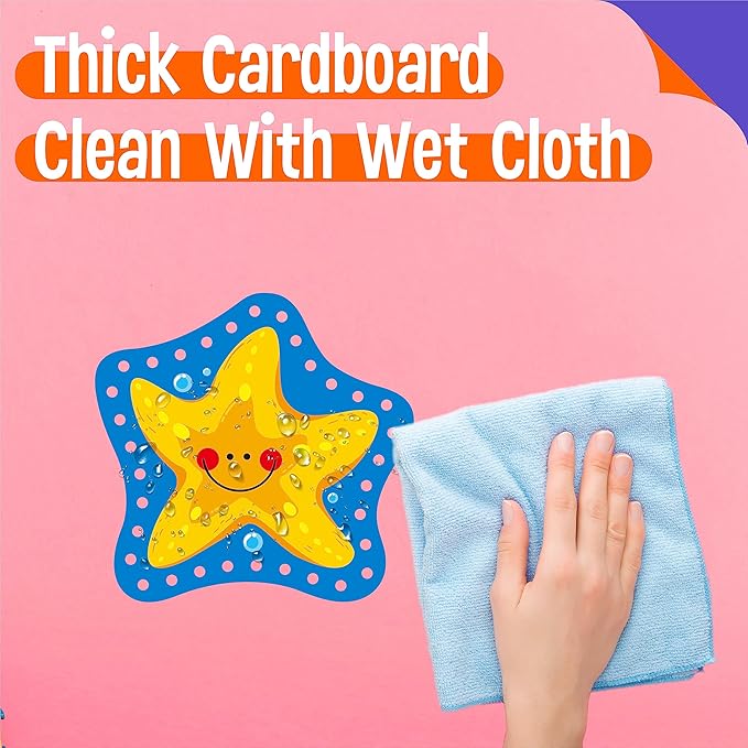 9 Pieces Kids Lacing Cards, Double Sided Sewing Cards in 9 Marine Animal Cards with 9 Colorful Laces, Imagination Development Lacing Toys Games for Children Educational and Learning Activity