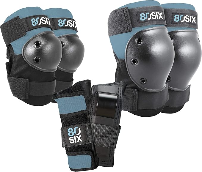 80Six Kids Multi-Sport Pad Set with Wristguards, Elbow Pads, and Knee Pads, Designed by Industry Leading Brand Triple 8