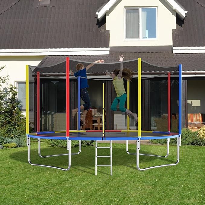 Giantex Trampoline Pad, 8ft 10ft 12ft 14ft 15ft 16ft Trampoline Replacement Safety Pad, No Holes for Pole, Waterproof Trampoline Accessories Spring Cover