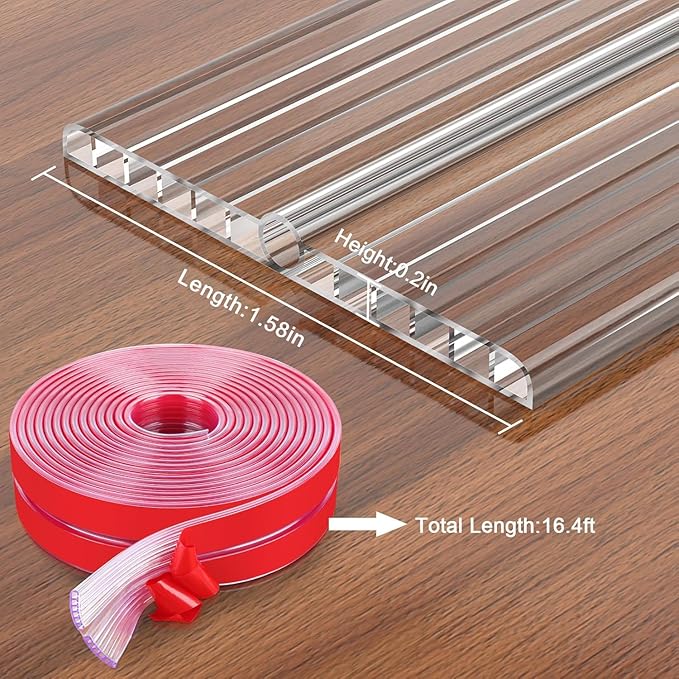 Baby Proofing 16.4ft Long (1.58" Wide) Corner Protector Baby Corner Guards Furniture Corner & Edge Safety Bumpers Clear Baby Proofing Bumper Cushion for Table Furniture Sharp Corners