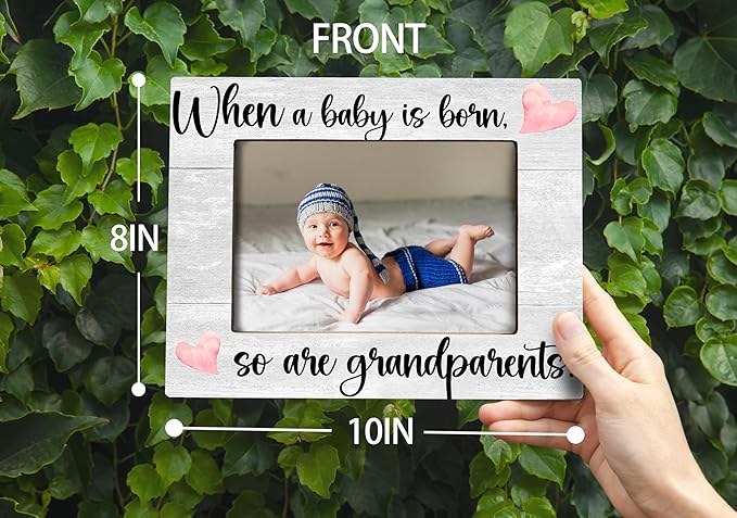 Baby Picture Frame, Ultrasound Picture Frames, When a Baby is Born So is a Grandparents, New Grandparents Gifts First Time 2025, Photo Frame,4x6 inch