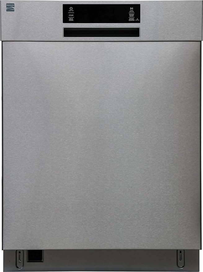 Kenmore 24" Built-in Stainless Steel Tub Dishwasher EasyFlex 3rd, SmartWash, UltraWash Plus, TurboDry, and Adjustable Rack, Energy Star Certified, Fingerprint Resistant
