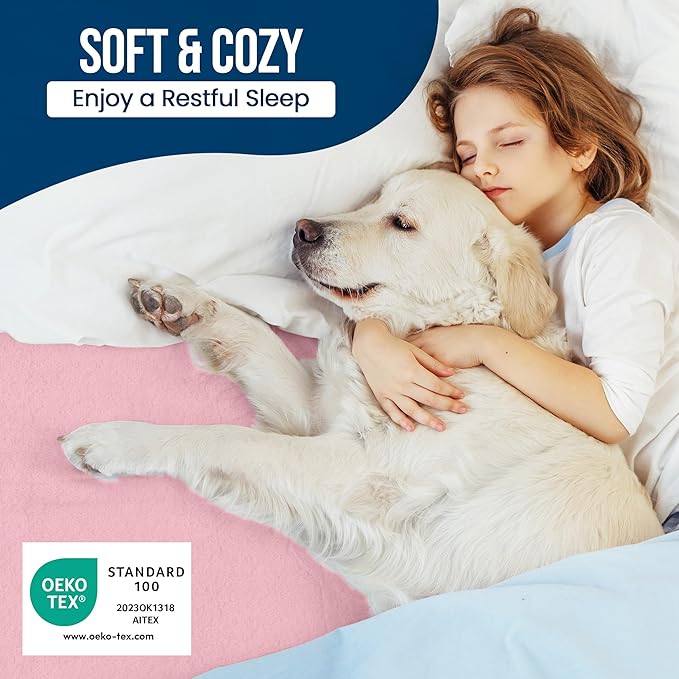 Utopia Bedding Waterproof Mattress Protector Twin Size, Premium Terry Mattress Cover 200 GSM, Breathable, Fitted Style with Stretchable Pockets (Pink)