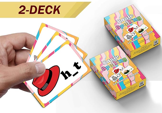 Creanoso US Schools and Learning Flash Cards Series (2-Deck)