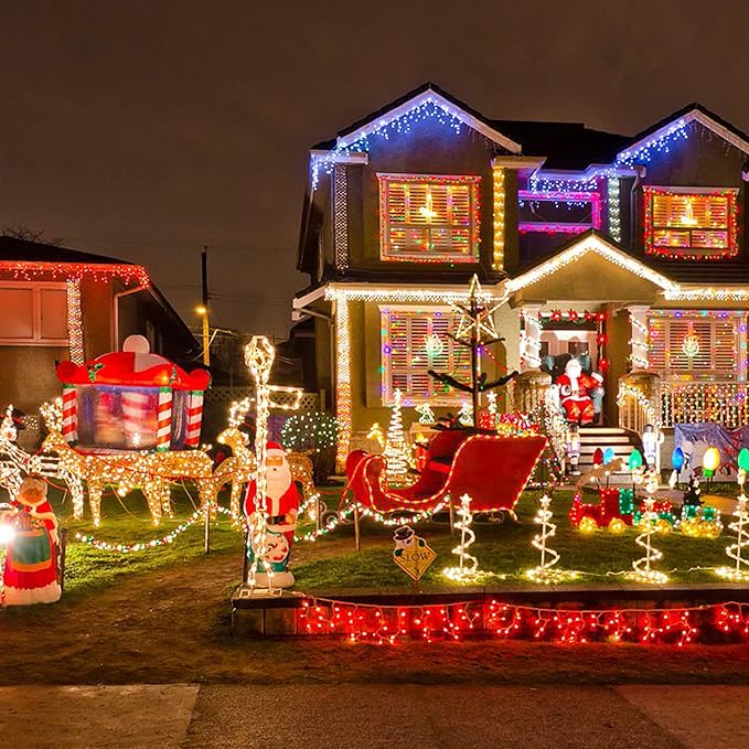 Color Changing Rope Lights 99FT 300 LED Outdoor, String Lights with Plug & Remote | Twinkle Christmas Indoor Bedroom, Waterproof Christmas Lights Outdoor, Rope Lights for Outside,16 Colors