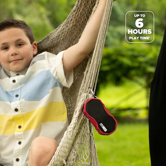 Altec Lansing Baby Boom XL - Waterproof Bluetooth Speaker, Wireless & Portable Speaker for Travel & Outdoor Use, Deep Bass & Loud Sound, 1 Pack, Red