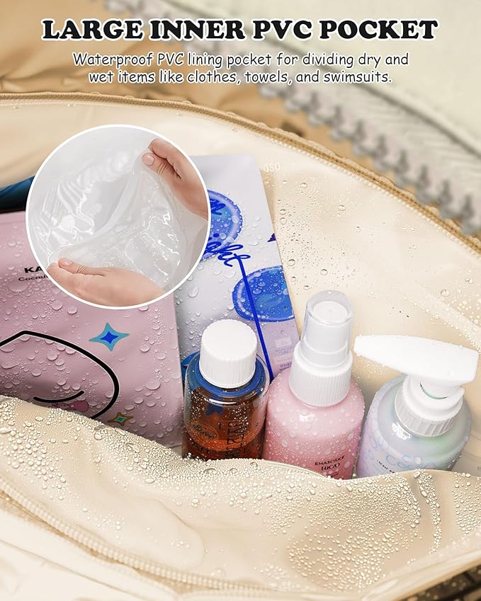 Birthday Gifts for Her-Duffle Bag for Travel Women, Travel Bags，Initial Overnight Bag with Wet Pocket，Lightweight Weekender Bags Personalized Gym Tote with Makeup Pouch