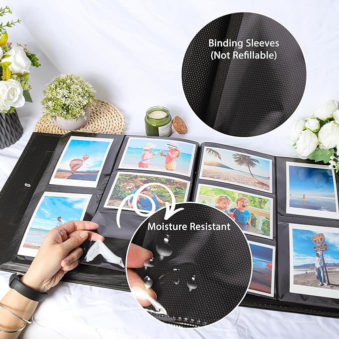 RECUTMS Photo Album 4x6 1000 Pockets Photos, Extra Large Capacity Family Wedding Picture Albums Holds 1000 Horizontal and Vertical Photos (Blue)