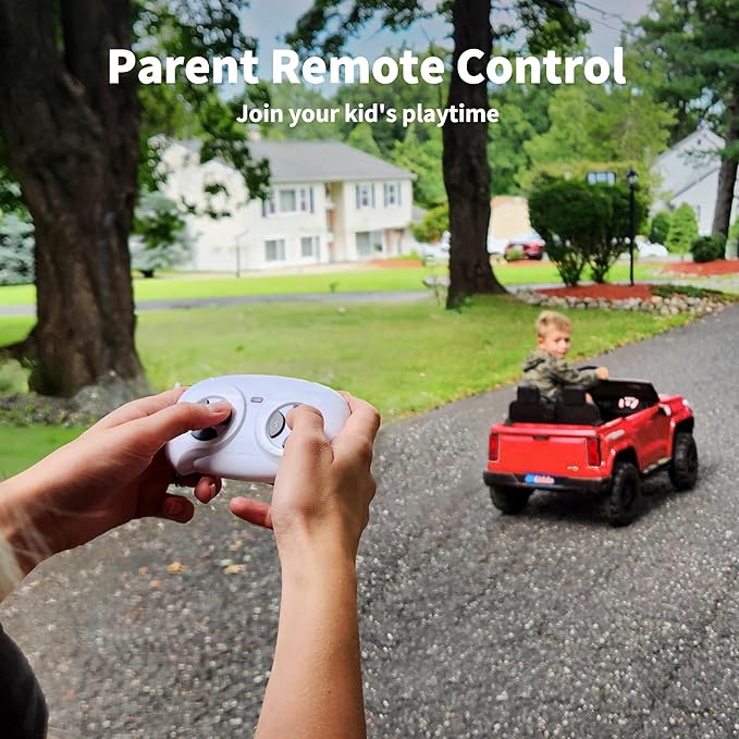 24V 10Ah Ride on Toy for Big Kids, 4WD 2 Seater Electric SUV Kids Car to Drive w/Remote Control, 4x200W Motors - Red