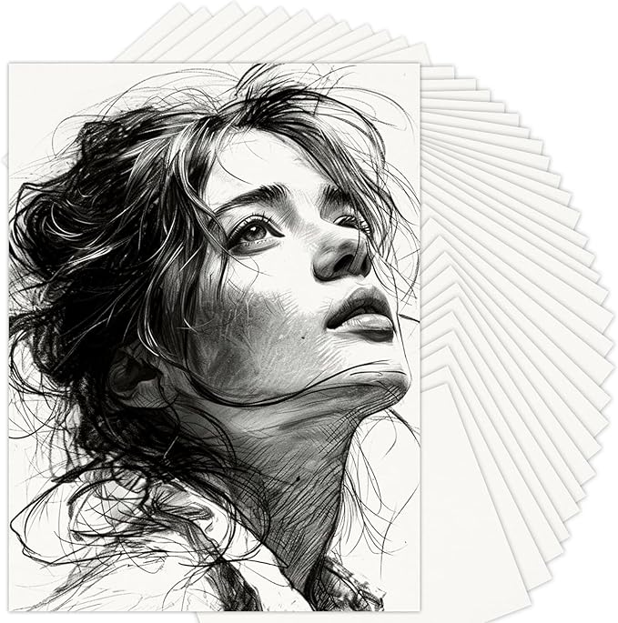 9" x 12" Sketch Paper, Art Paper Bulk, 65 Sheets (68lb/100gsm) Drawing Paper, Acid Free Artist Painting Writing Sketching, School Easel Art Supplies for Kids Teens Students Adults Beginners