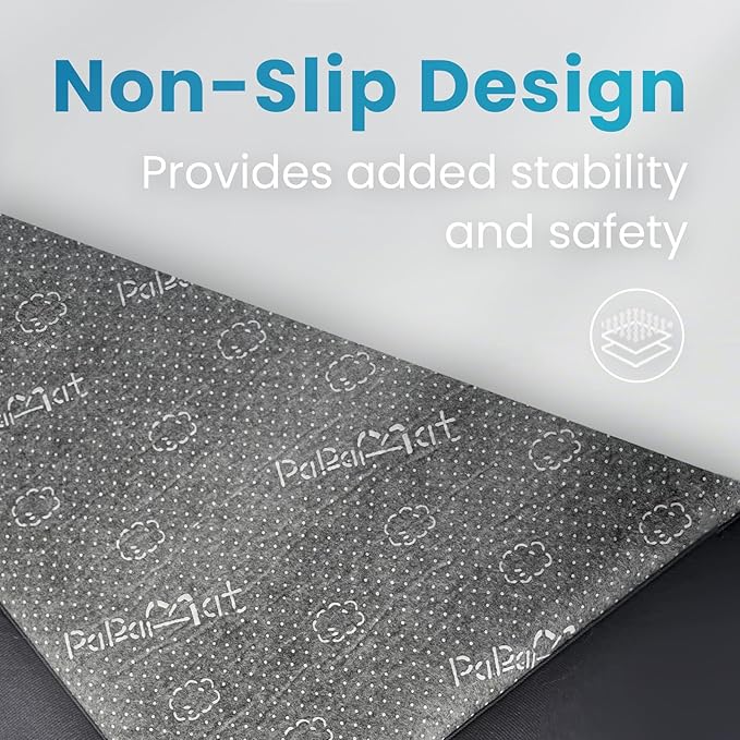 Baby Play Mat for Kids Room,Extra Thick Elasti-Foam Anti-Fall Cushion Mat for Babies,Toddlers,Infants,Water-Repellent&Non-Slip Bedroom Bedside Rugs(Ice Blue)