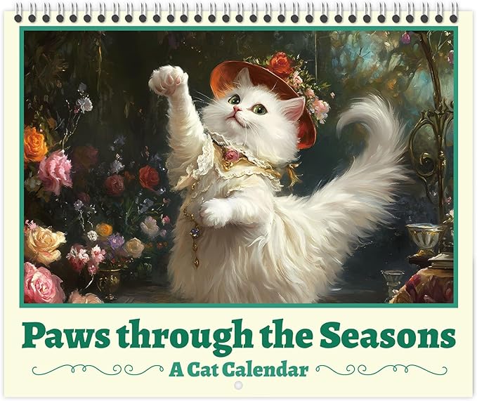 GuassLee Cat Vertical Wall Calendar 2025, 19-Months Aesthetic Hanging Wall Calendar Jun. 2025 to Dec. 2026, 14" x 23" Monthly Planner Cat Kitten with Thick Paper for Office Home Wall Decor Organizing