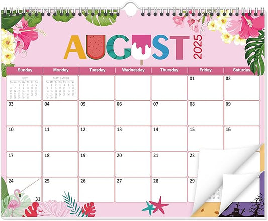 GuassLee Wall Calendar 2025-2026, 19 Months Running from Jun. 2025 to Dec. 2026, 14" X 11" Paper Hanging Planner Wall with Thick Paper for Office Home Planning & Organizing
