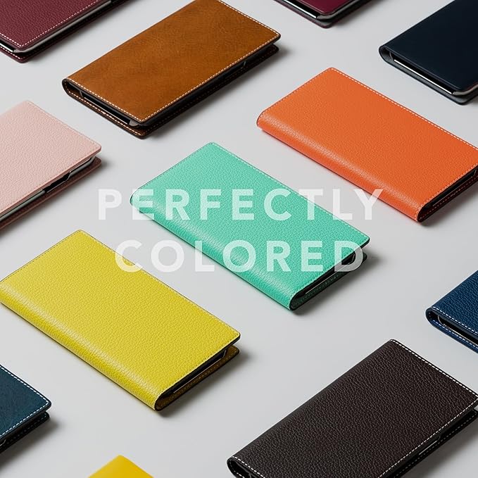 D8 Neon Full Grain Leather Wallet Case for iPhone 15 Pro Max - [2-in-1] Handcrafted Detachable Diary Style with Magnetic MagSafe Back Cover, Gift Box Included (Lemon)