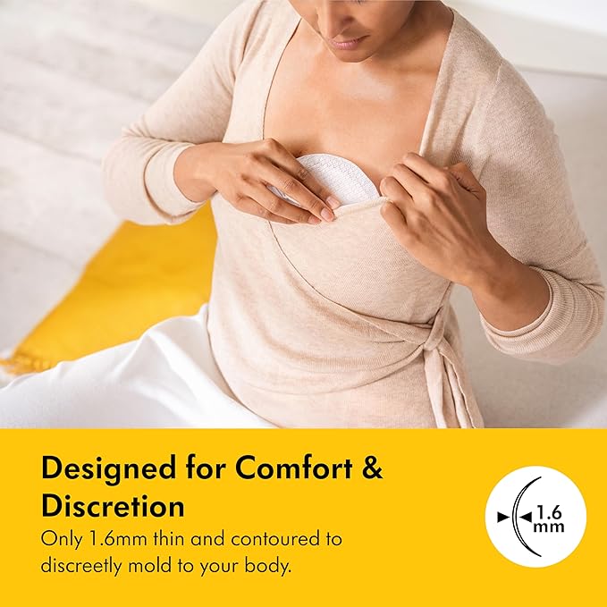 Medela Ultra-Breathable Nursing Pads, Highly Absorbent, Super Soft, Discreet Design for Comfortable Wear, Pack of 120