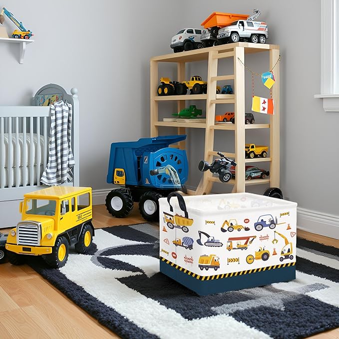 HIYAGON Rectangular Car Basket Kids Baby Storage Basket Toy Storage Bin Organizer Box Car Room Decor(Vehicle)