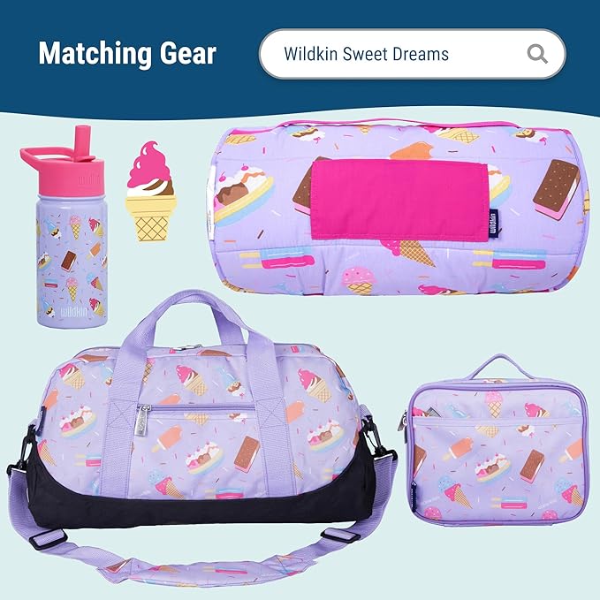 Wildkin ECO rPET 15-inch Kids Backpack – Sustainable, Padded, Adjustable – Sweet Dreams