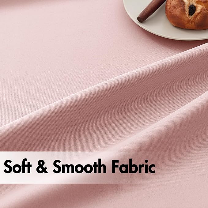 ANRODUO Light Pink Blackout Curtains for Girls Bedroom Living Room, Back Tab Rod Pocket Pinch Pleated Thermal Insulated Room Darkening Curtains 72 Inches Long 2 Panels, 42 x 72 Inch