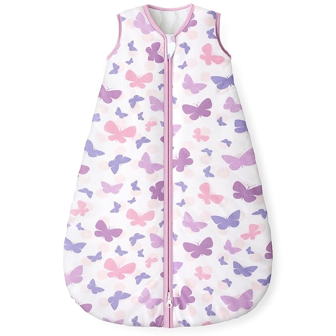 Yoofoss Baby Sleep Sack 0-6 Months, 1.5 Tog Baby Wearable Blanket with 2-Way Zipper, 100% Cotton Organic Fabric Winter Infant Sleeping Sack, Warm Soft Comfy