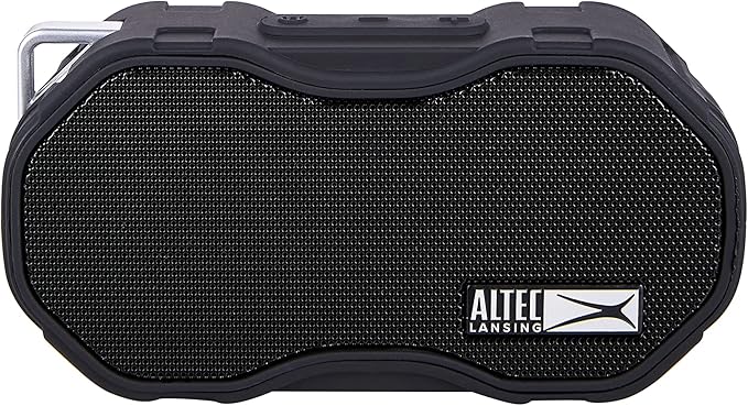 Altec Lansing Baby Boom XL - Waterproof Bluetooth Speaker, Wireless & Portable for Travel & Outdoor Use, Deep Bass & Loud Sound, 1 Pack, Black