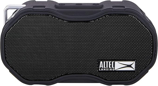 Altec Lansing Baby Boom XL - Waterproof Bluetooth Speaker, Wireless & Portable for Travel & Outdoor Use, Deep Bass & Loud Sound, 1 Pack, Black