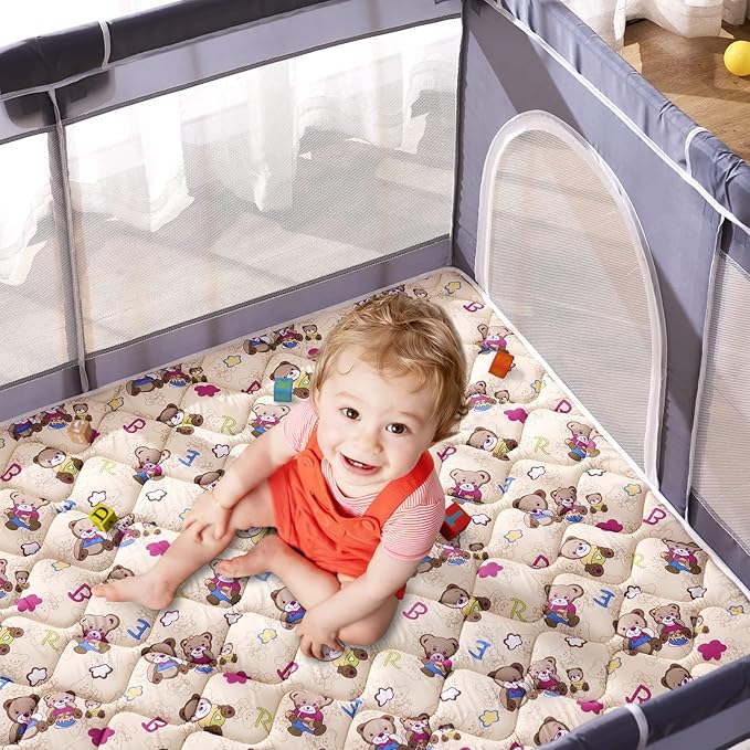 Baby Play Mat - 71" X 59",Premium Thicker Foam One-Piece Crawling Mat, Machine Washable, Extra Large Anti-Slip Activity Playmat for Babies, Toddlers & Infants